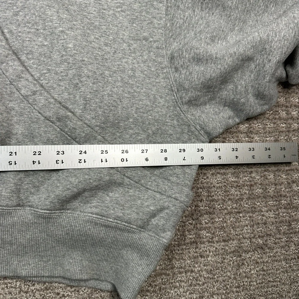 Nike Sportswear Essential Women Oversized Fleece Hoodie Gray Swoosh Large